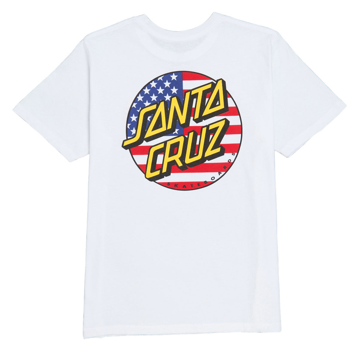 Santa Cruz Womens July 4th Dot V2 T-Shirt - White image 1