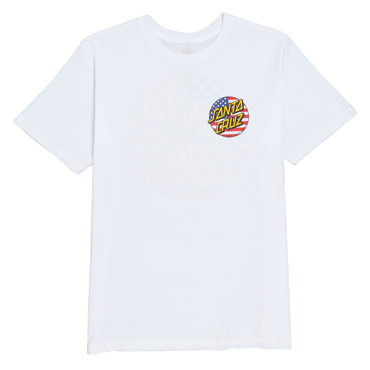 Santa Cruz Womens July 4th Dot V2 T-Shirt - White image 2