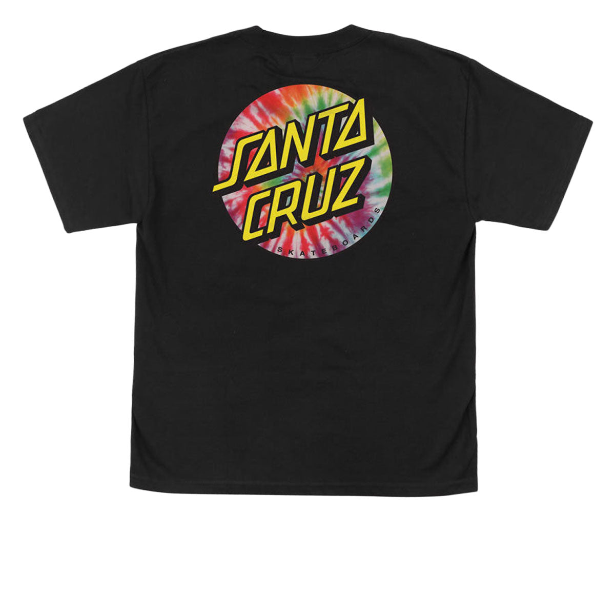 Santa Cruz Youth Tie Dye Dot T-Shirt - Black image 1