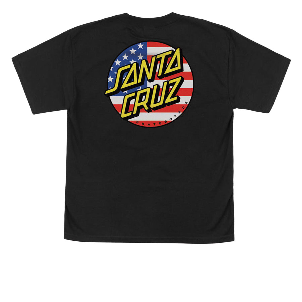 Santa Cruz Youth July 4th Dot V2 T-Shirt - Black image 1