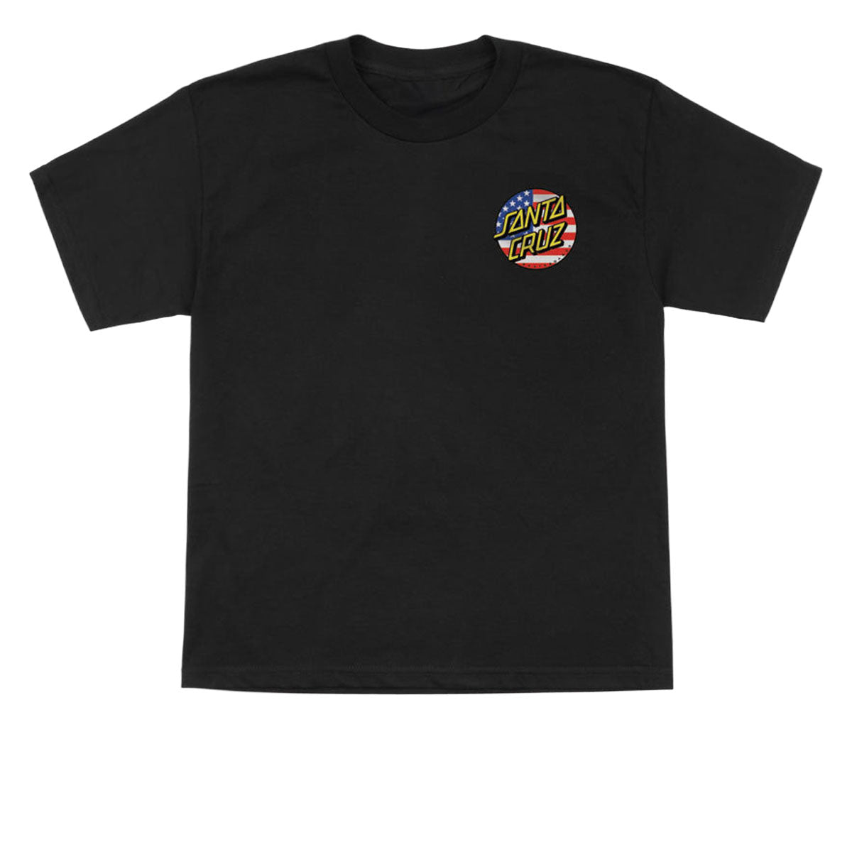 Santa Cruz Youth July 4th Dot V2 T-Shirt - Black image 2