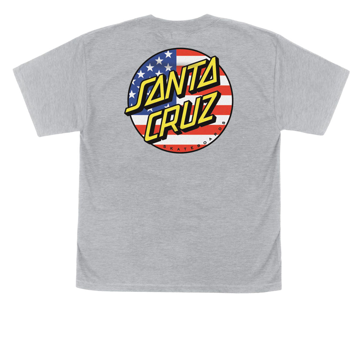 Santa Cruz Youth July 4th Dot V2 T-Shirt - Sport Grey image 1