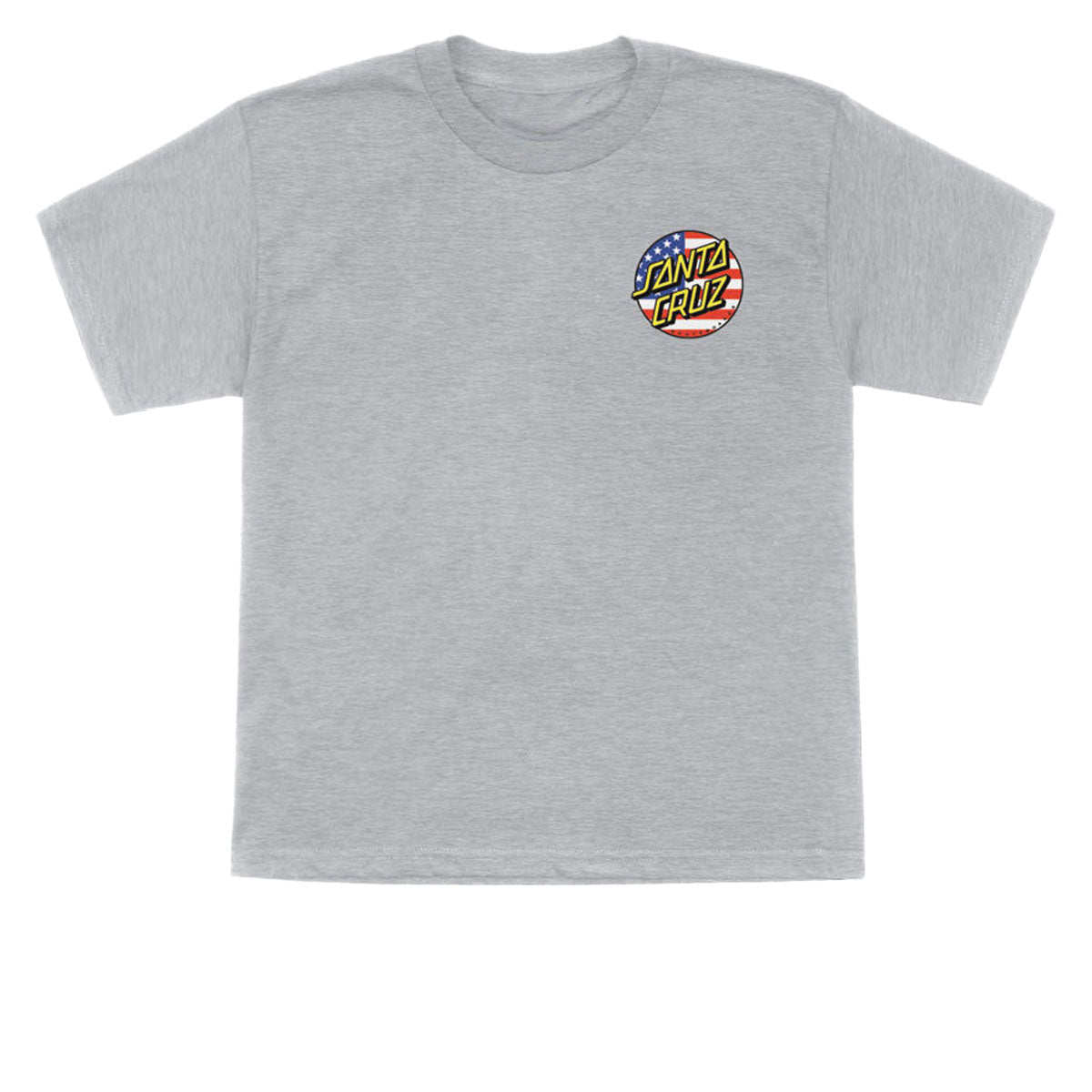 Santa Cruz Youth July 4th Dot V2 T-Shirt - Sport Grey image 2