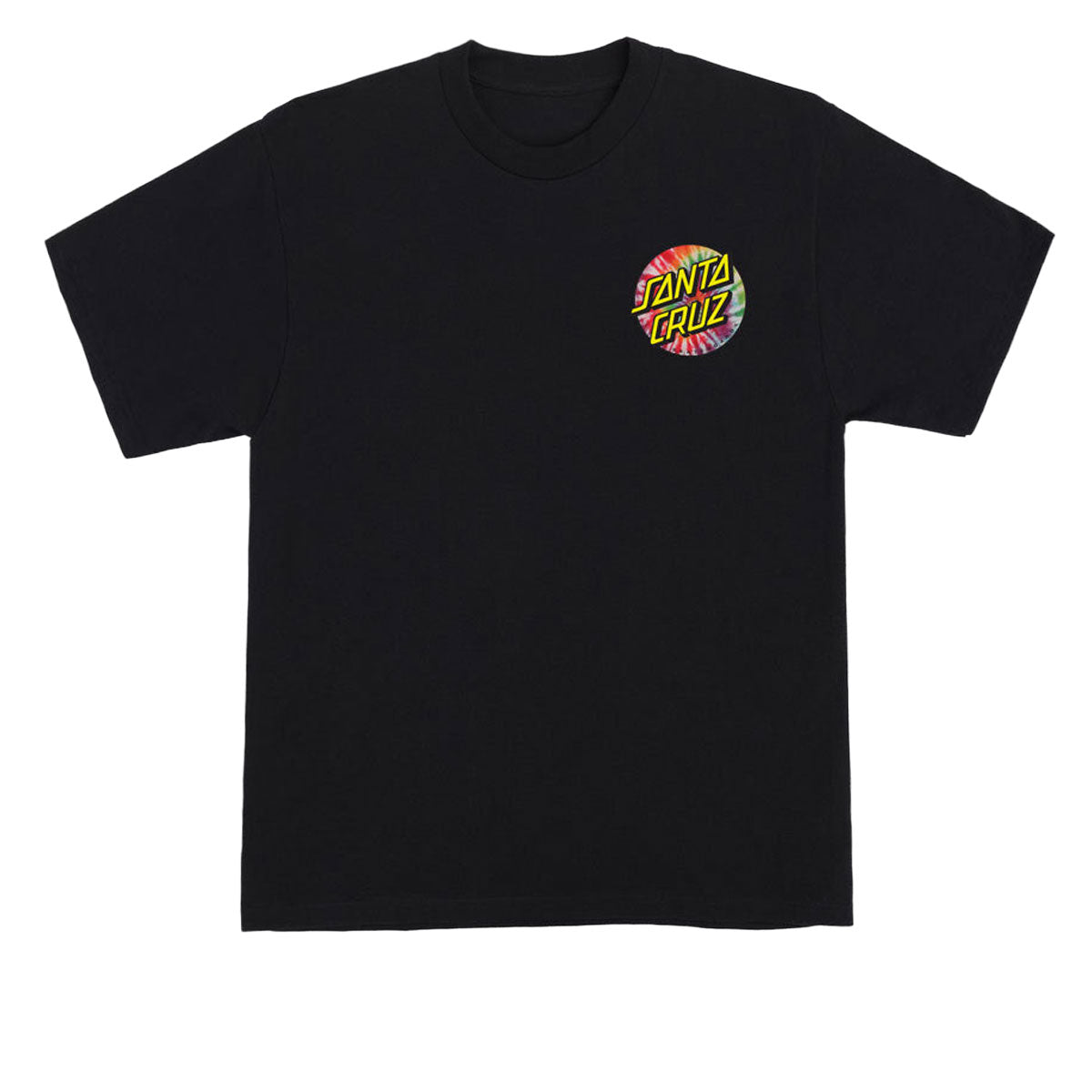 Santa Cruz Tie Dye Dot Chest T-Shirt - Black image 2