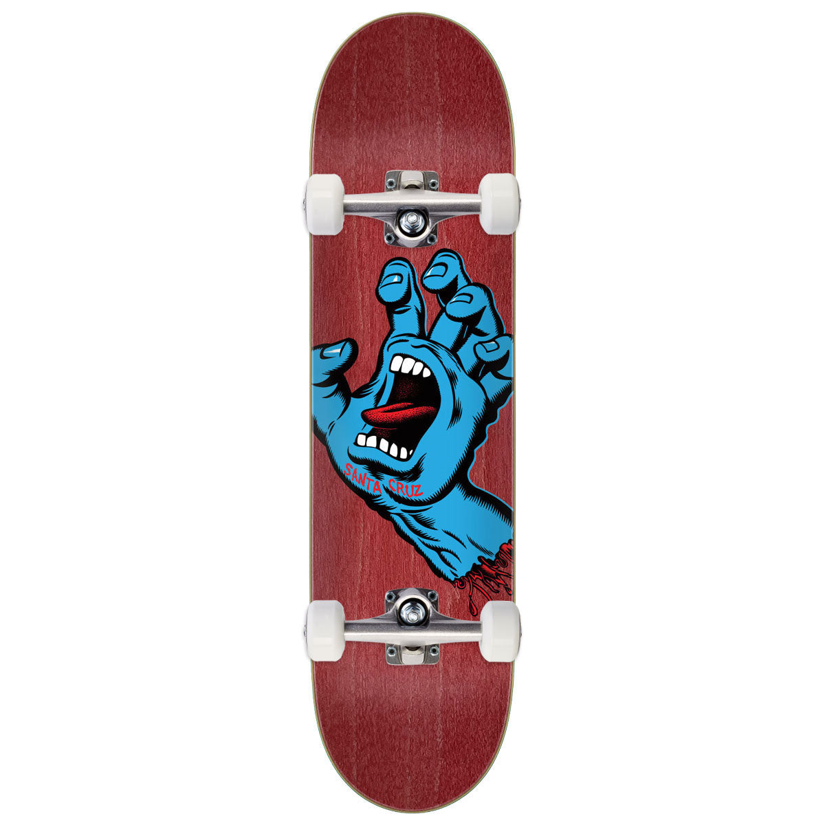 Santa Cruz Screaming Hand Skateboard Complete - 8.00