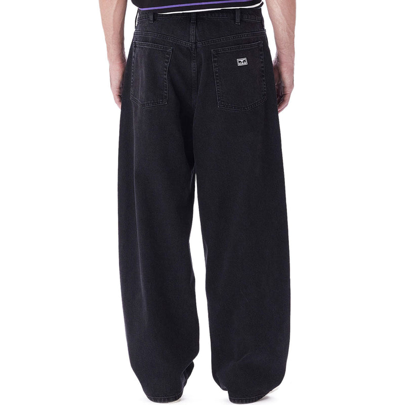 Obey Bigwig Baggy Denim Jeans - Faded Black