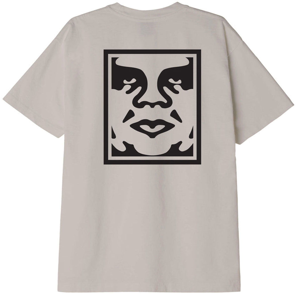 Obey Bold Icon Heavyweight T-Shirt - Silver Grey image 1