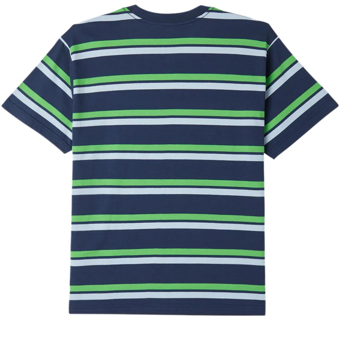 Obey Distance Stripe T-Shirt - Academy Navy image 2