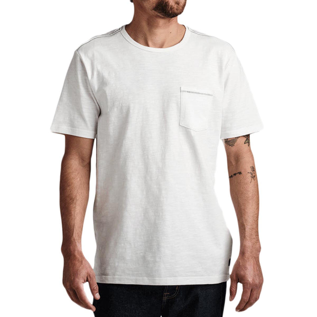 Roark Well Worn Midweight Organic Shirt - Off White image 1