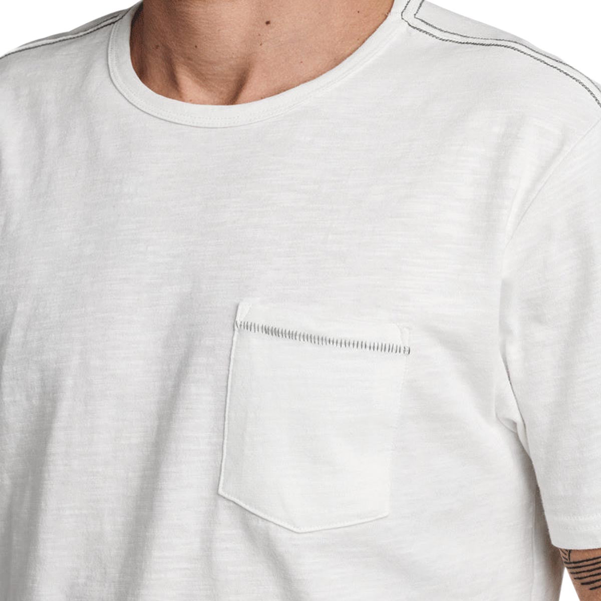Roark Well Worn Midweight Organic Shirt - Off White image 3