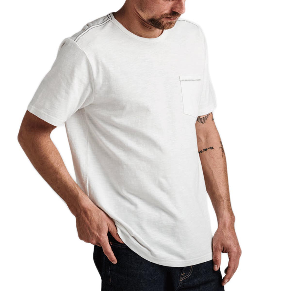 Roark Well Worn Midweight Organic Shirt - Off White image 4