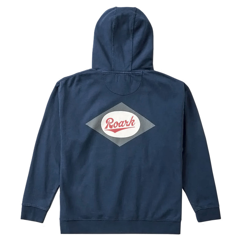Roark Diamond Script Fleece Hoodie - Navy