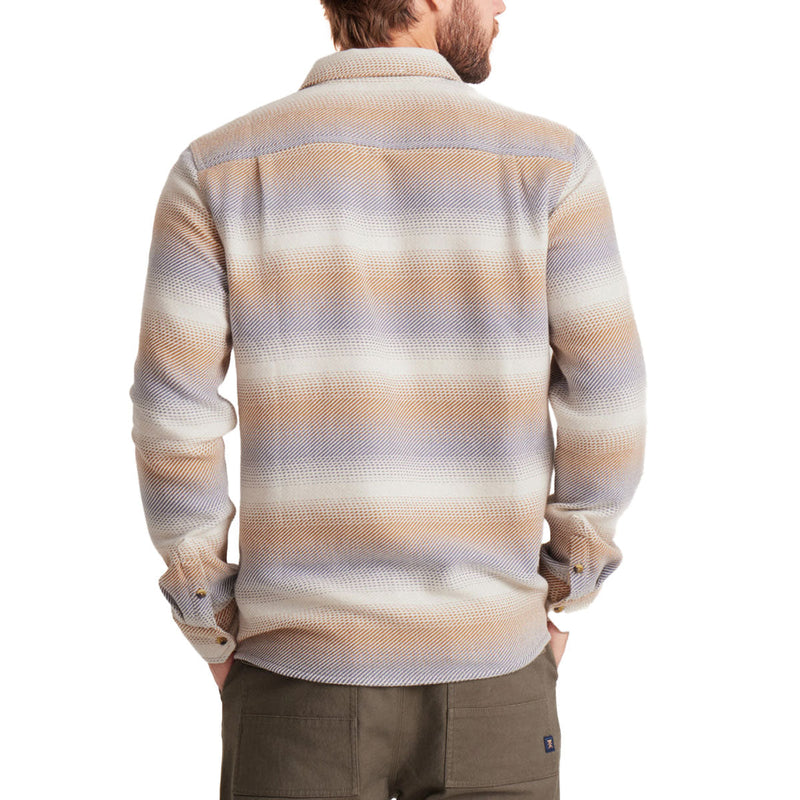 Roark Crossroads Flannel Shirt - Stripe Bone