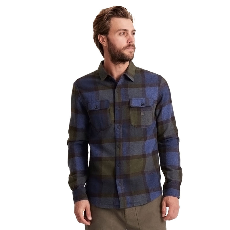 Roark Nordsman Long Sleeve Shirt - Navy Plaid
