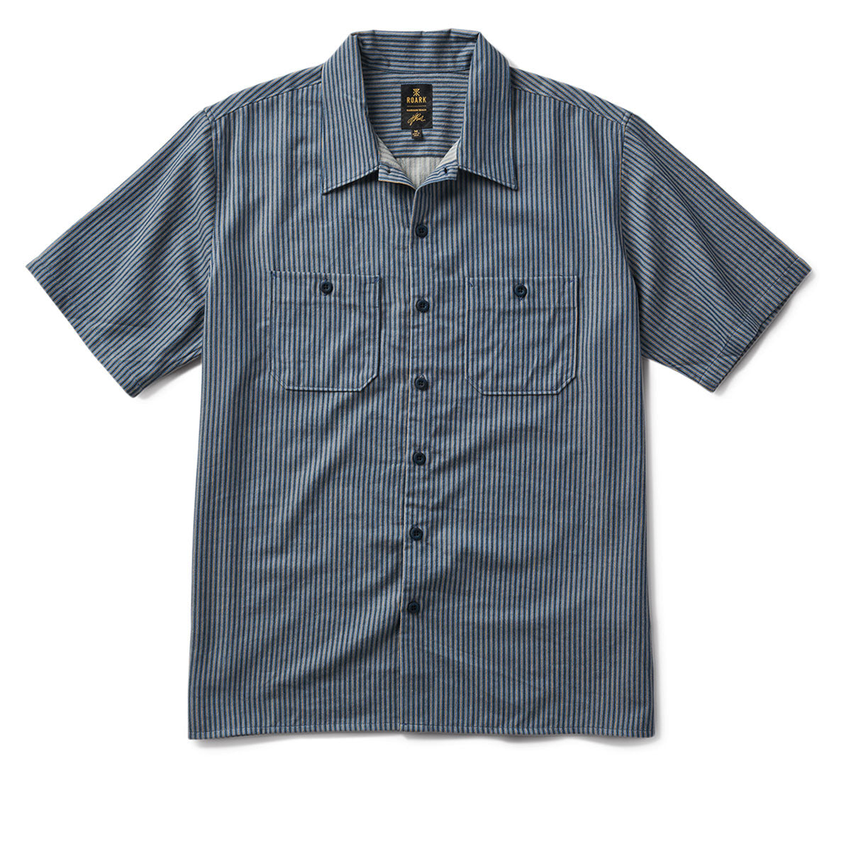 Roark Burnt Woven Shirt - Indigo image 5