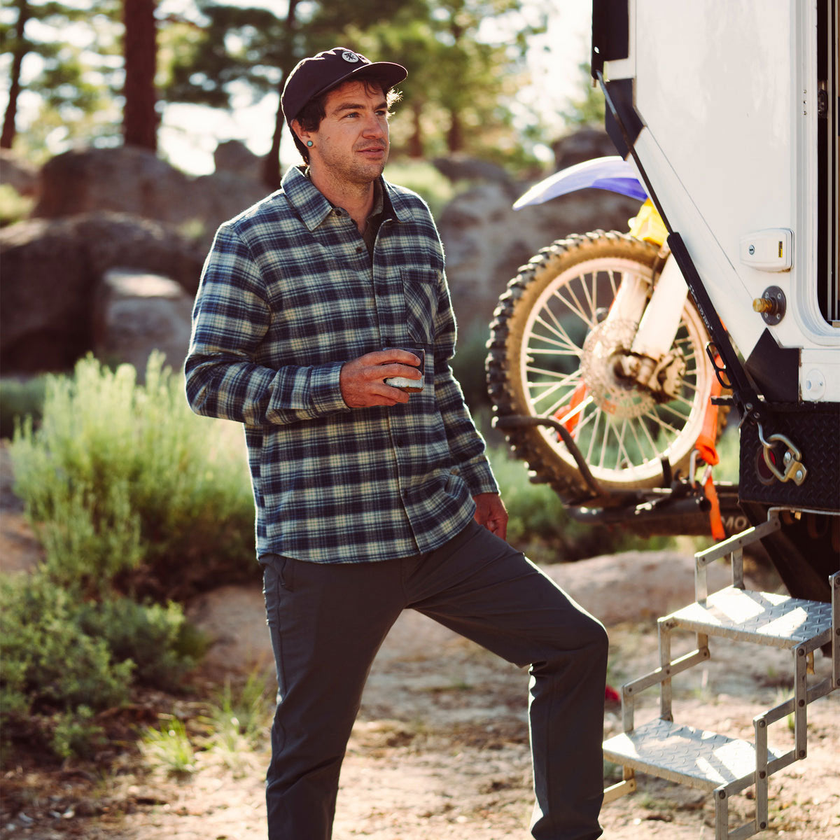 Roark Crossroads Flannel Shirt - Deep Blue image 4