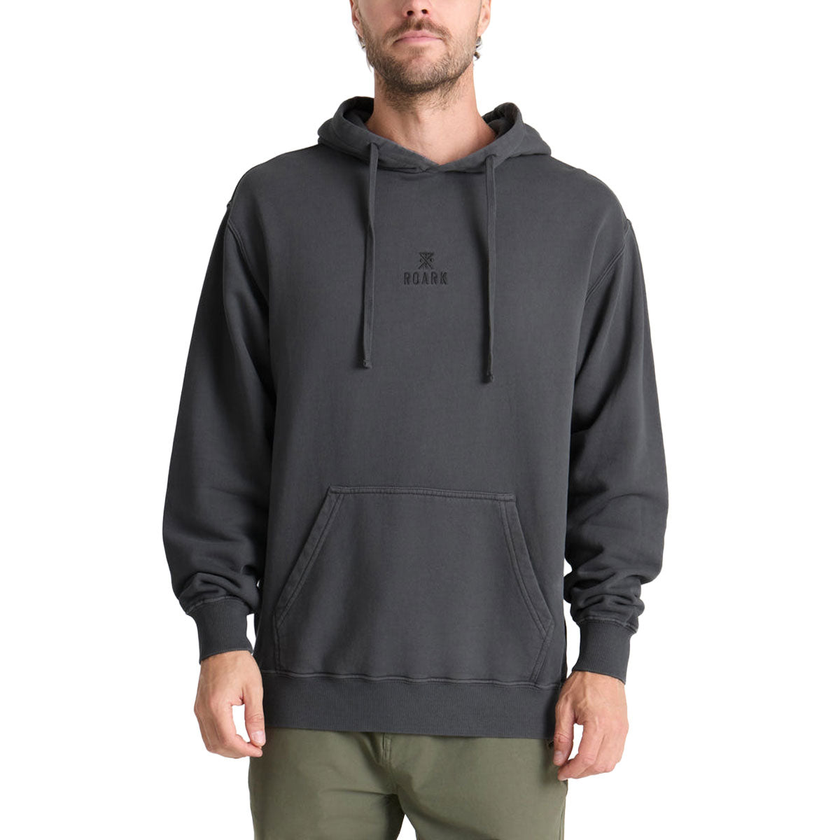 Roark Safe Camp Embroidery Fleece Hoodie - Charcoal image 1