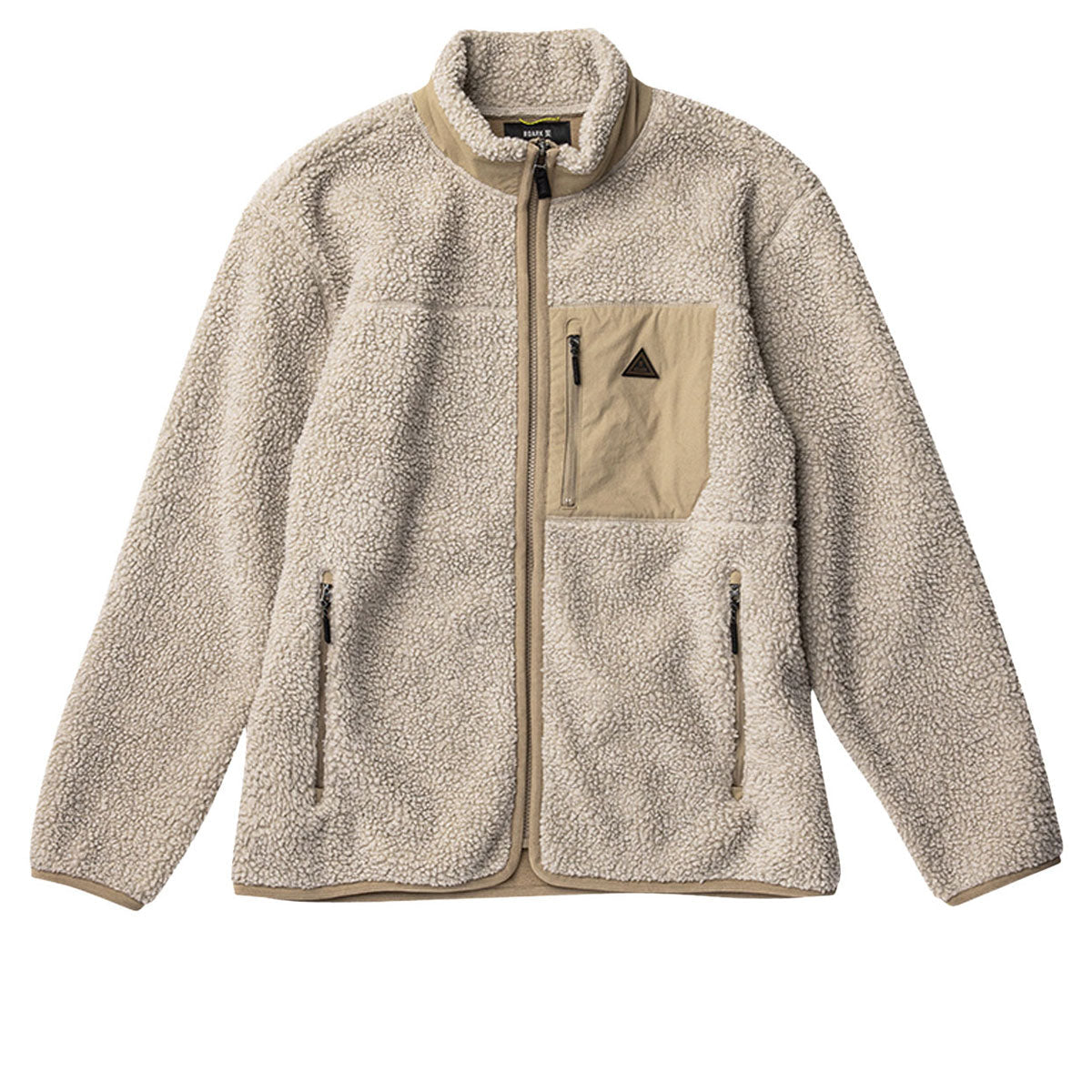 Roark Campover Fleece Zip Sweatshirt - Khaki image 5