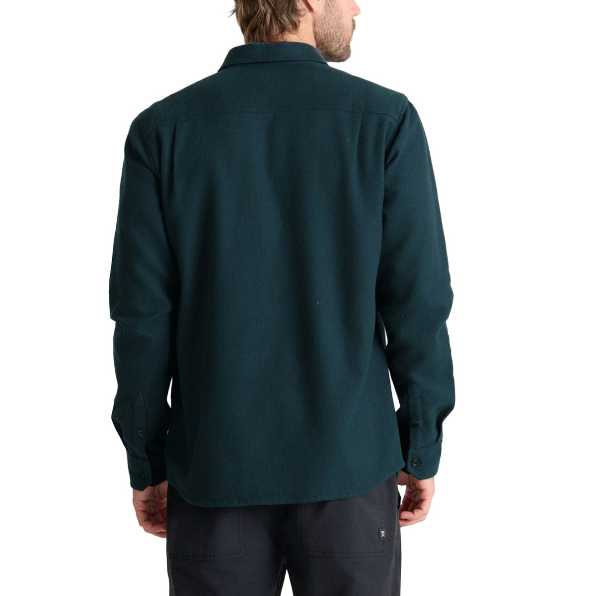 Roark Crossroads Flannel Shirt - Deep Navy Herringbone image 2