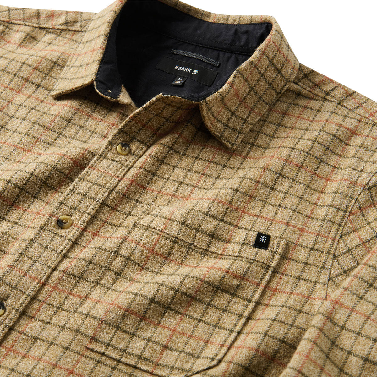 Roark Crossroads Flannel Shirt - Khaki image 5