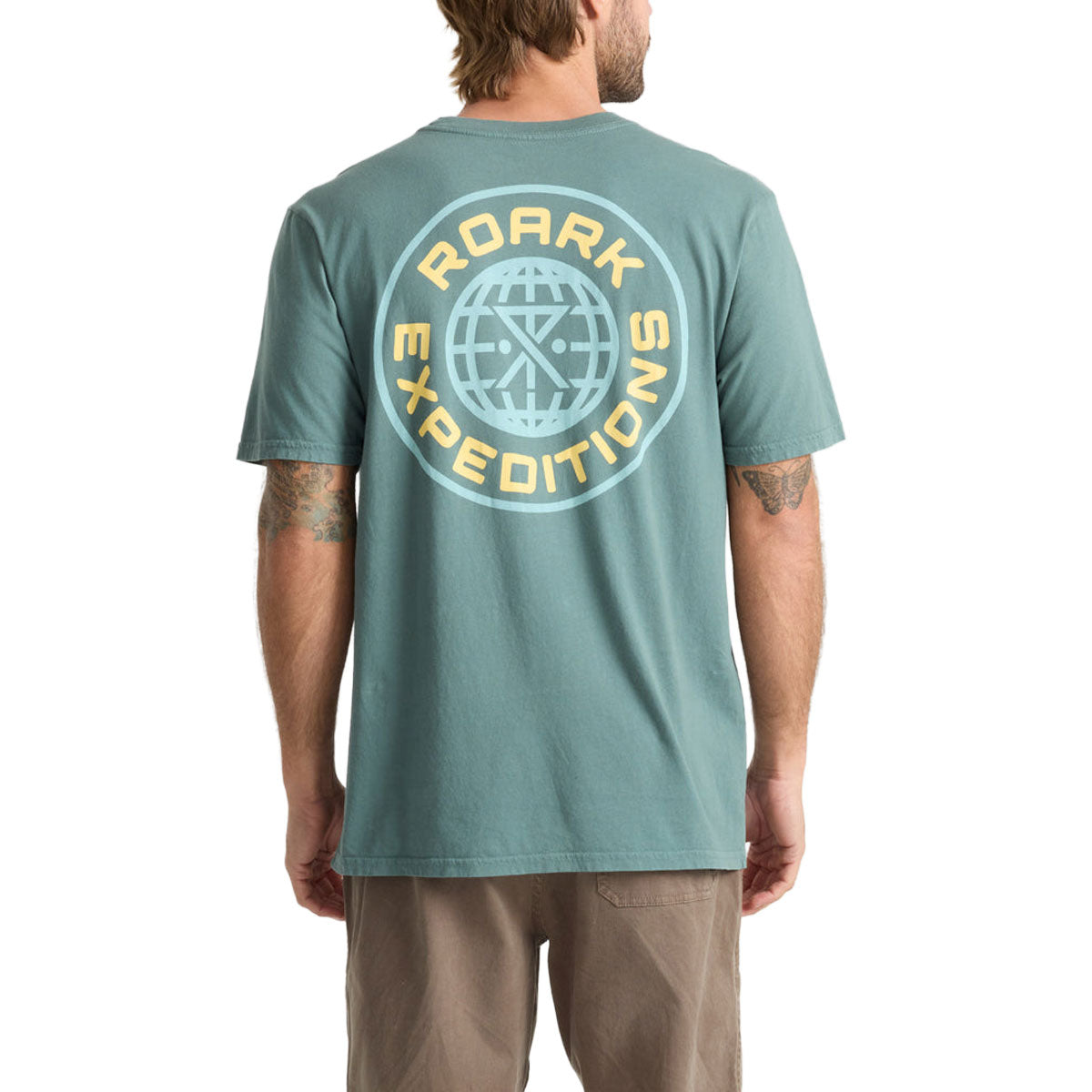 Roark Goin Global T-Shirt - Slate Green image 4