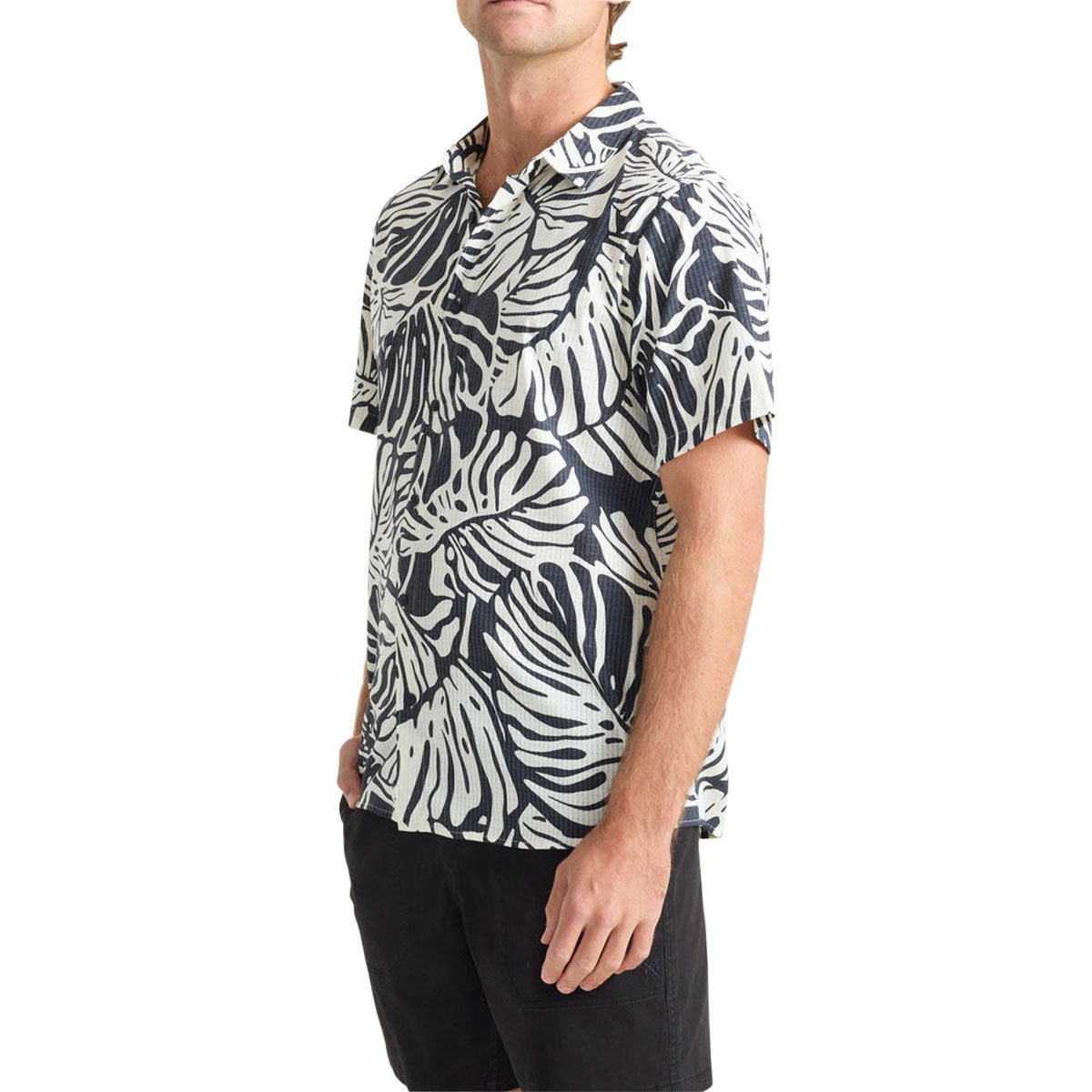 Roark Bless Up Shirt - Black Monstera image 3