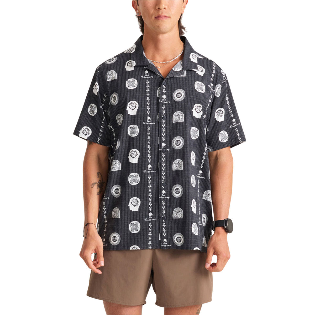Roark Bless Up Trail Shirt - Black Print image 1