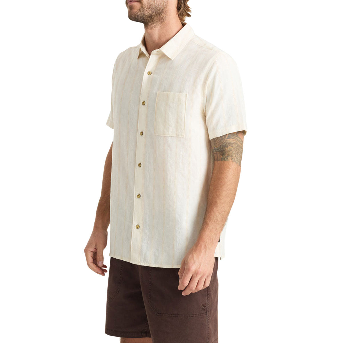 Roark Crosswinds Woven Shirt - Unbleached image 3