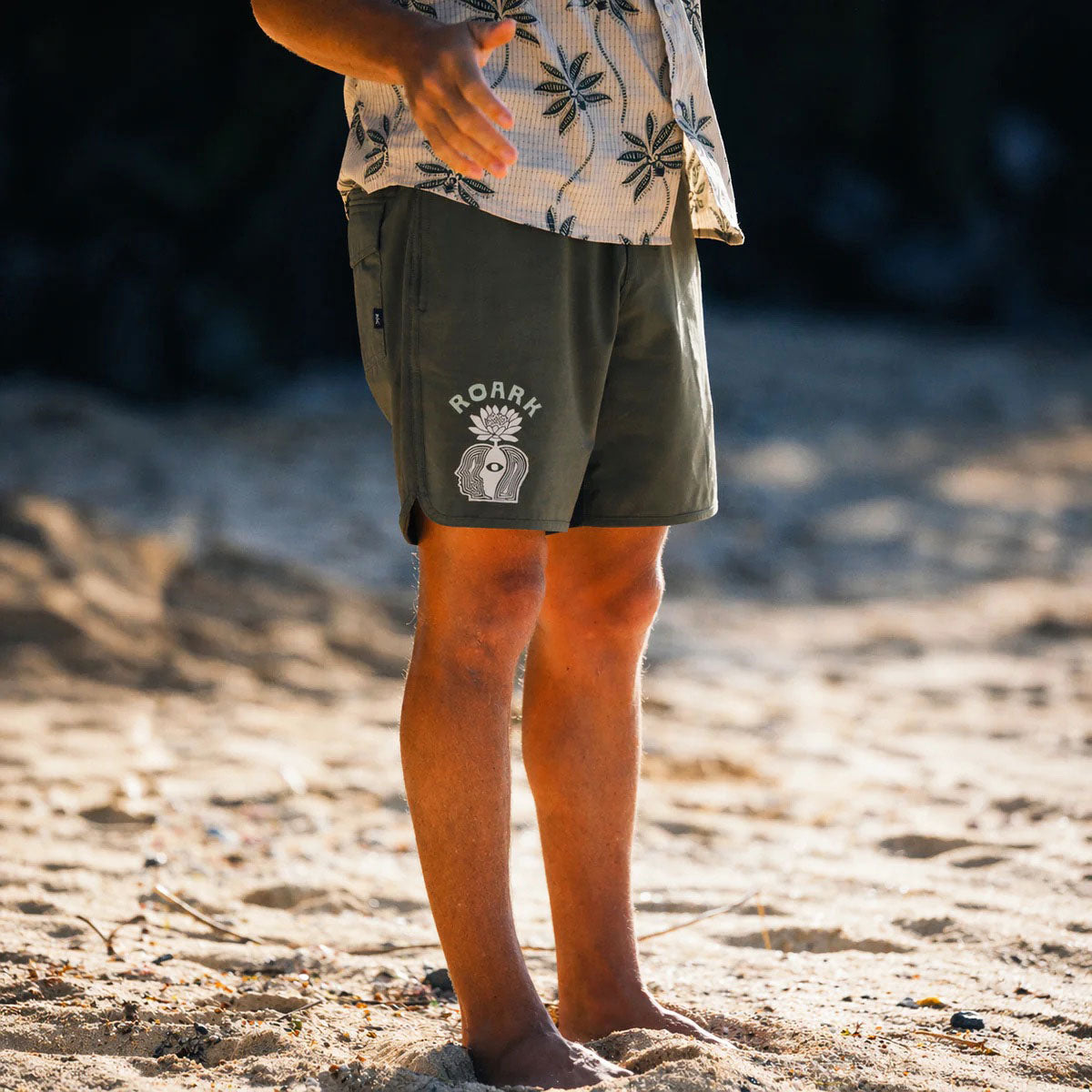 Roark Chiller Scallop Boardshorts - Military image 3