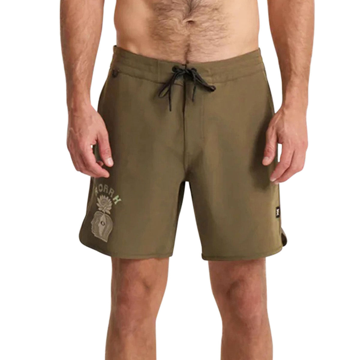 Roark Chiller Scallop Boardshorts - Military image 4
