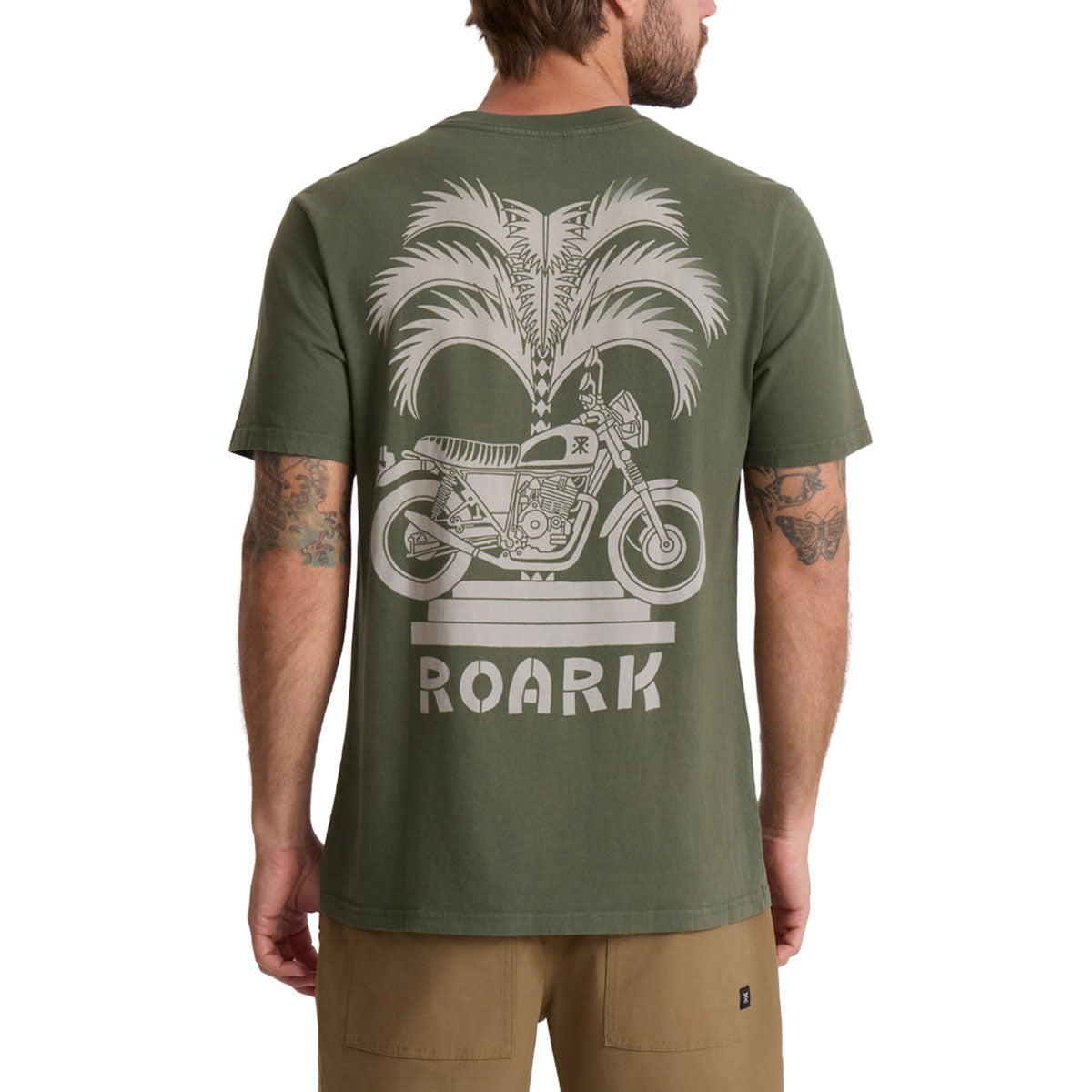 Roark Moto Palm T-Shirt - Military image 4