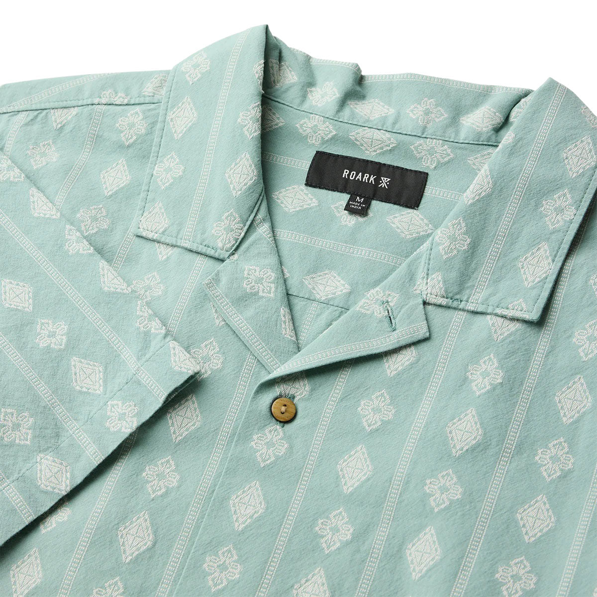 Roark Gonzo Woven Shirt - Hazy Blue Jacquard image 3