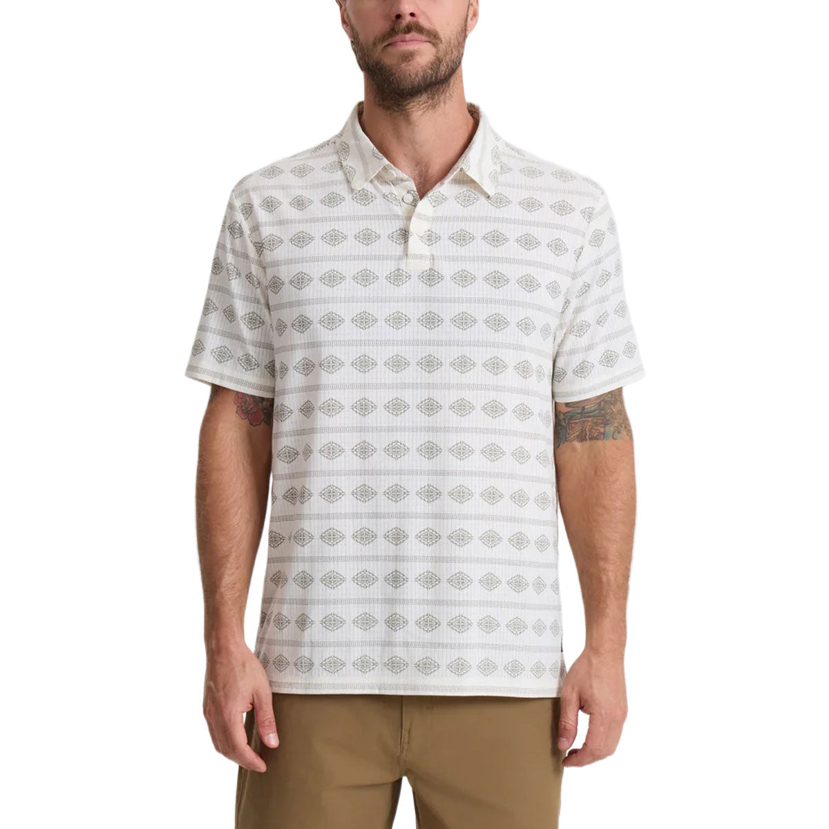 Roark Bless Up Polo Shirt - Unbleached image 1