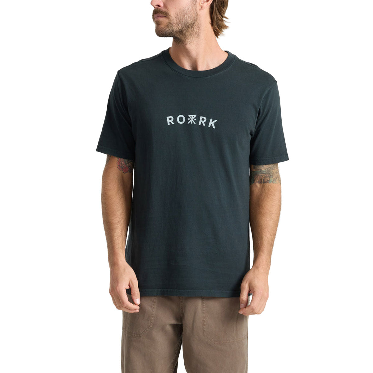 Roark Logo T-Shirt - Washed Black image 2
