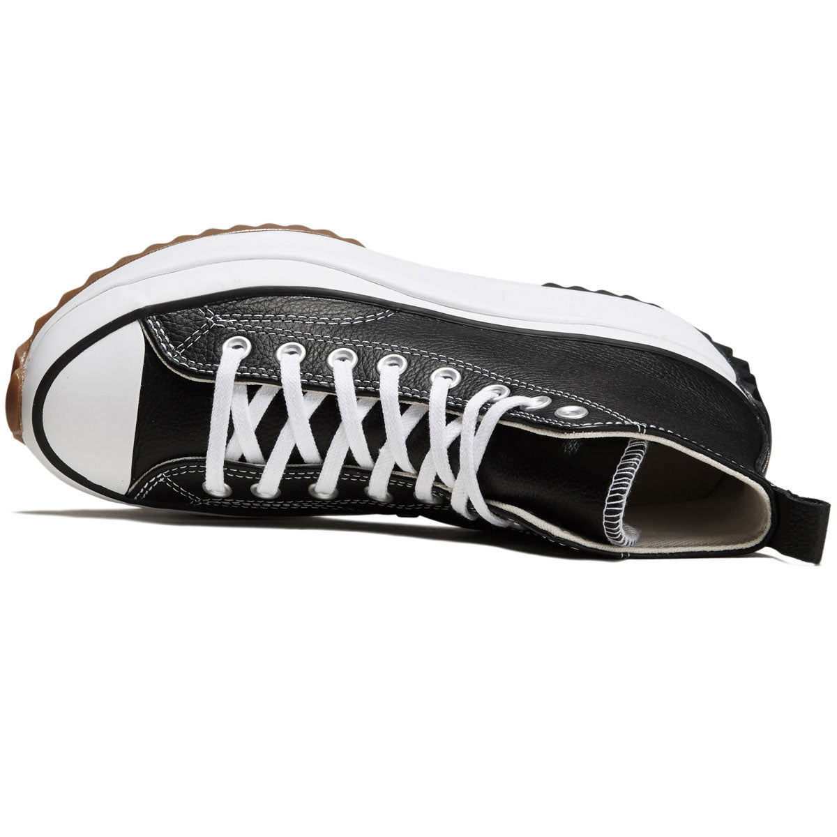 Converse Run Star Hike Hi Shoes - Black/White/Gum image 3