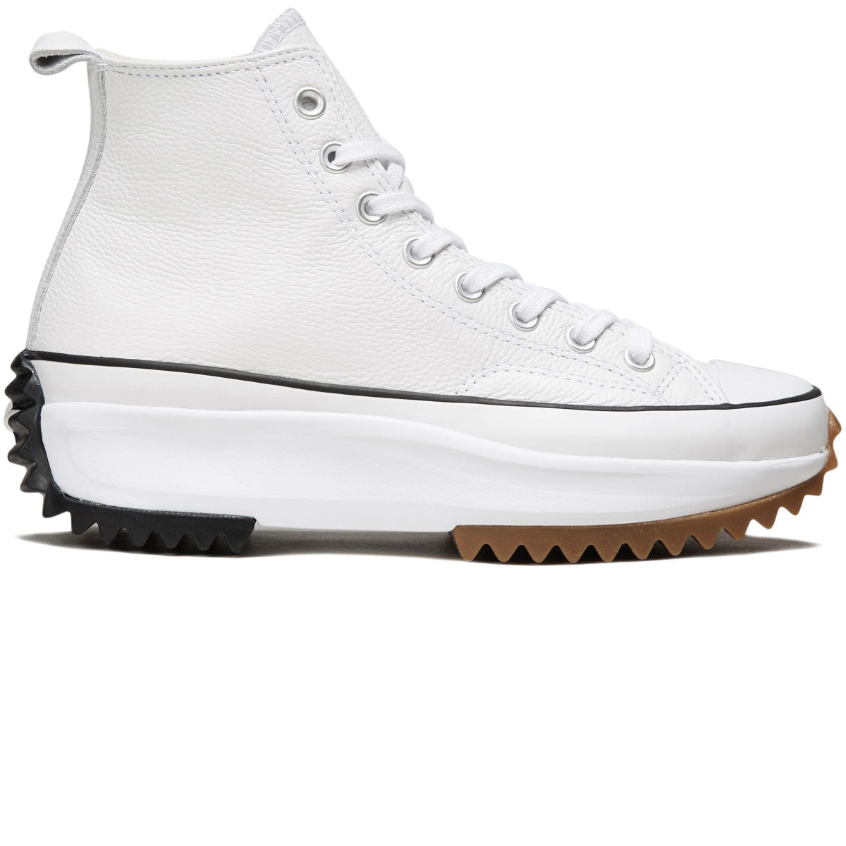 Converse Run Star Hike Hi Shoes - White/Black/Gum image 1