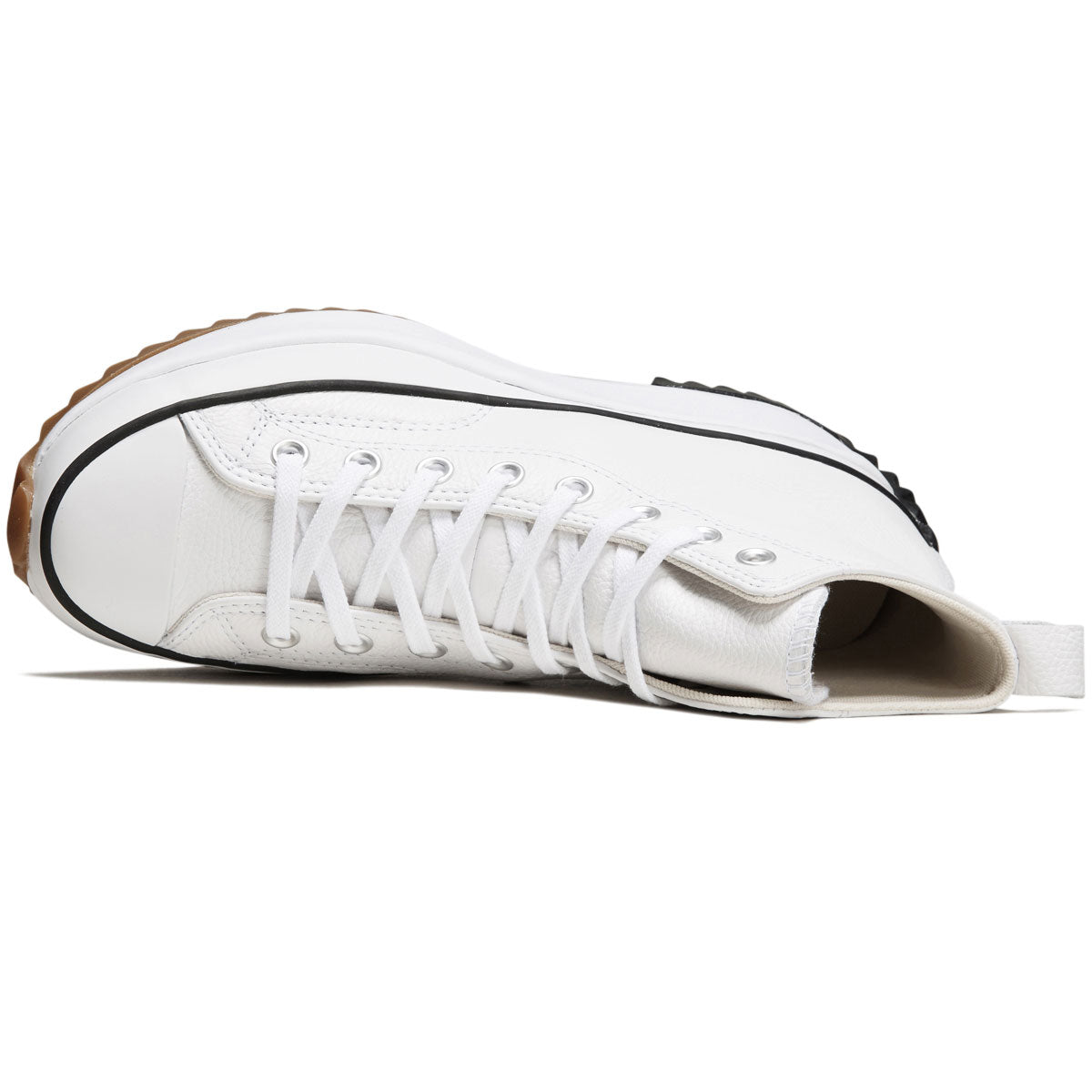 Converse Run Star Hike Hi Shoes - White/Black/Gum image 3