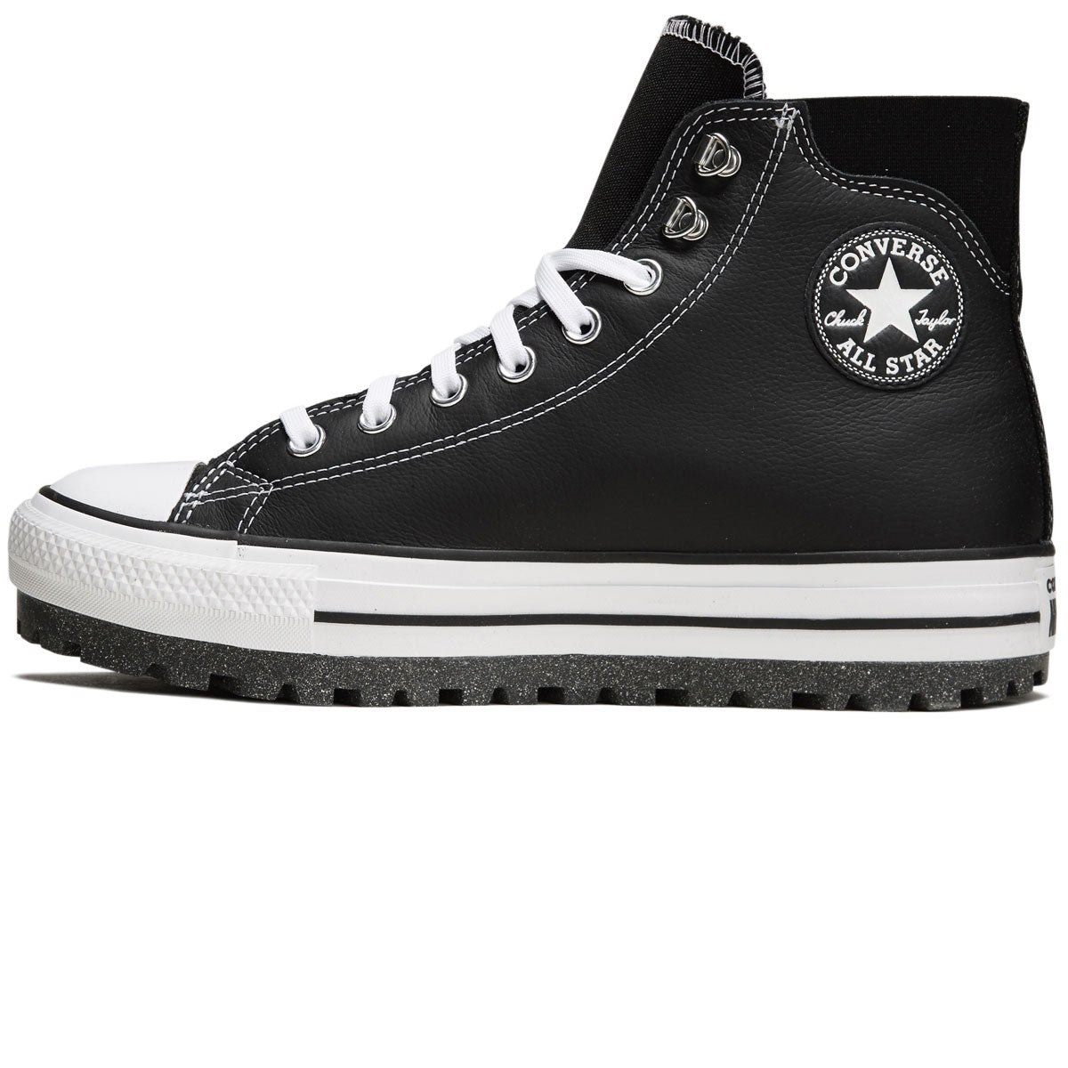 Converse Ctas City Trek Wp Hi Shoes - Black/White/Silver image 2