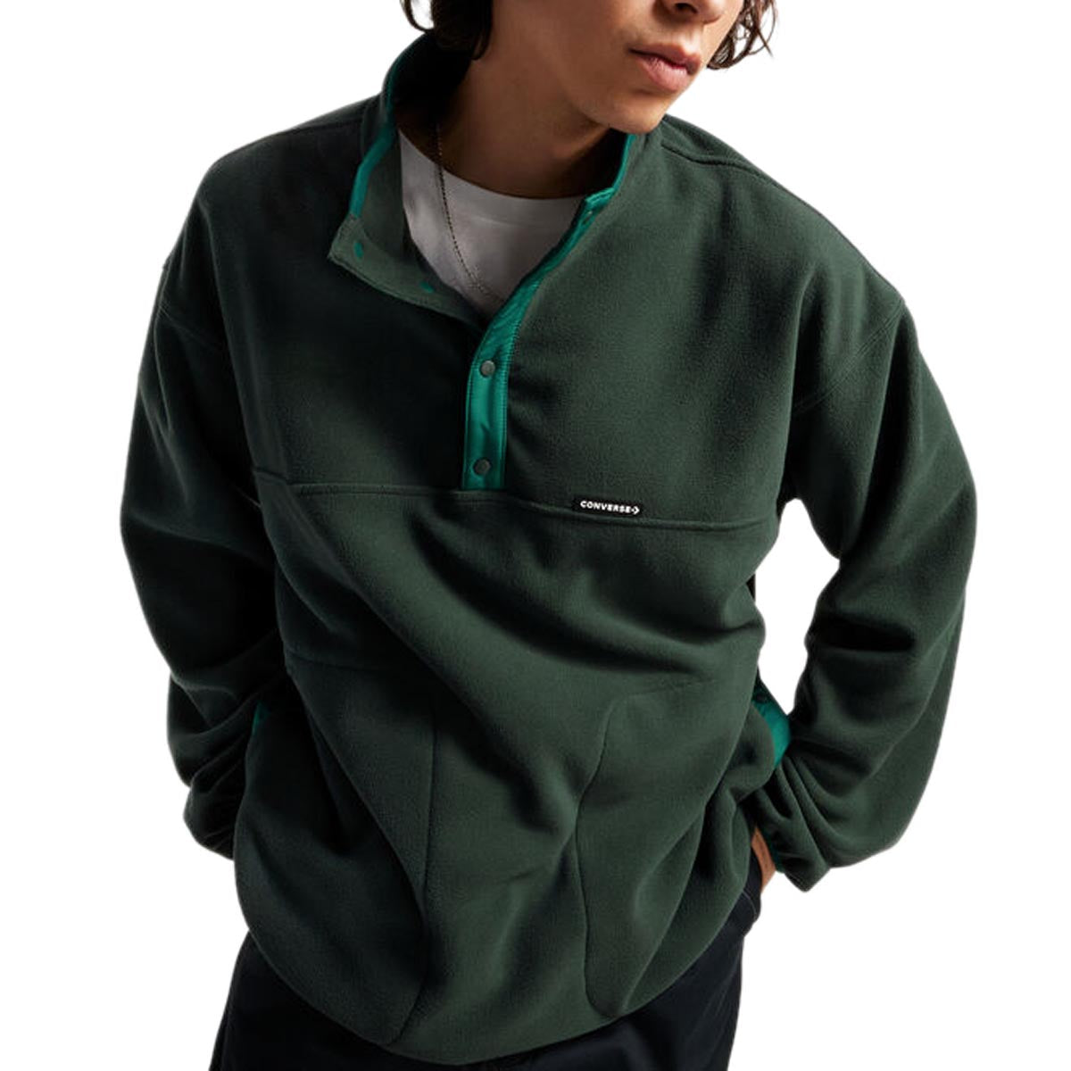 Converse Counter Climate Pop Over Sweatshirt - Secret Pines image 1