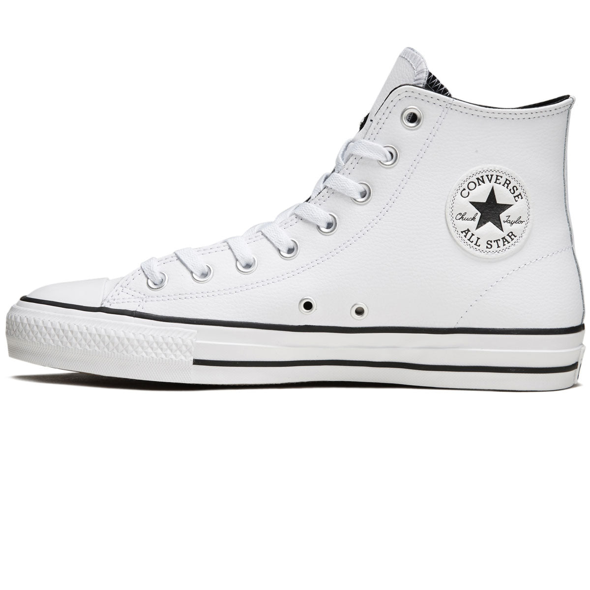 Converse Ctas Pro Hi Shoes - White/White/Black image 2