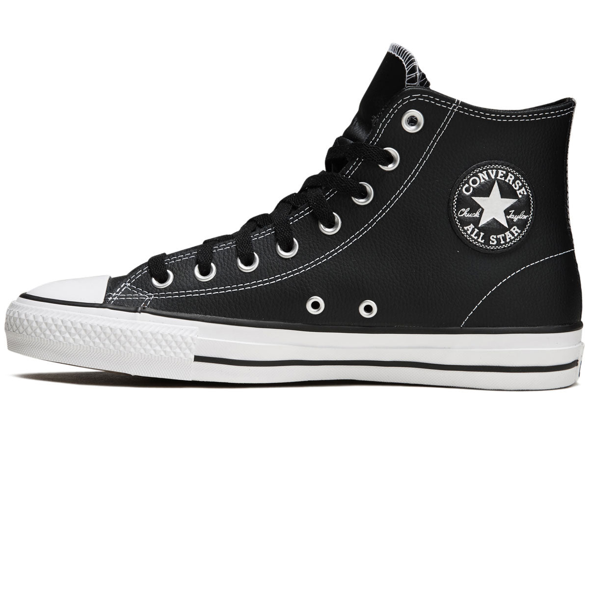 Converse Ctas Pro Hi Shoes - Black/White/Black 2023 image 2