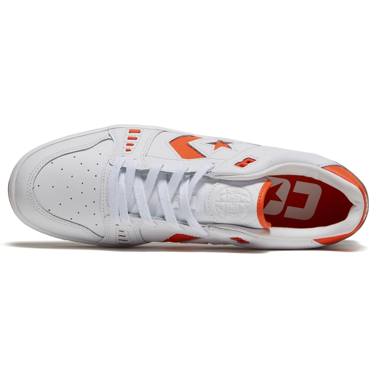 Converse AS-1 Pro Leather Ox Shoes - White/Orange/White image 3