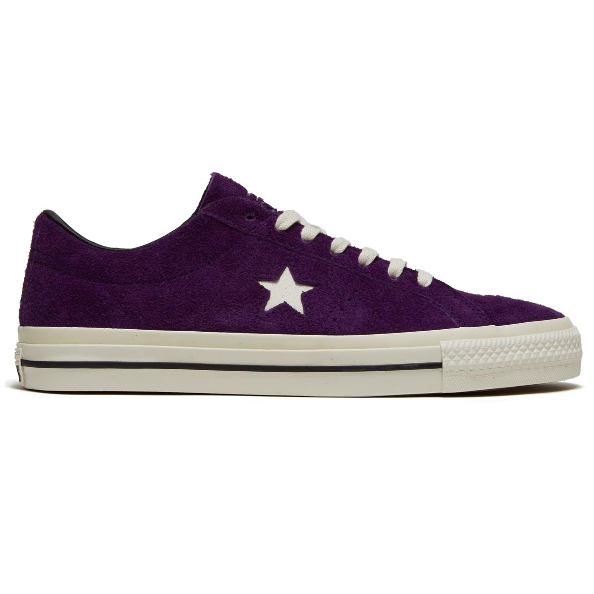 Converse One Star Pro Ox Shoes - Night Purple/Egret/Black image 1