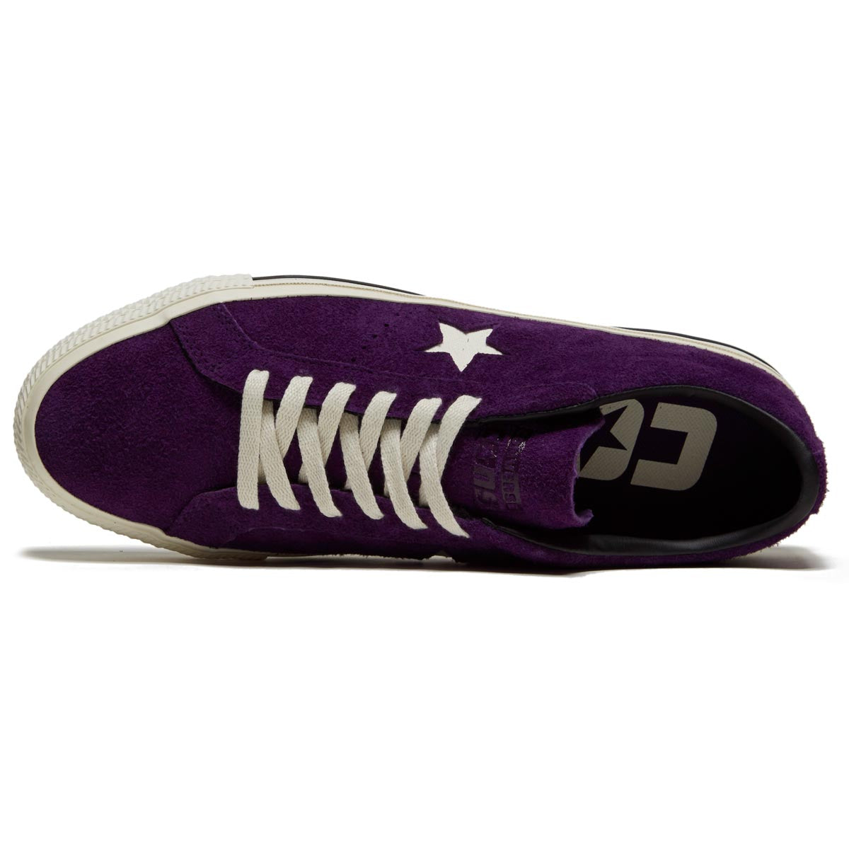Converse One Star Pro Ox Shoes - Night Purple/Egret/Black image 3