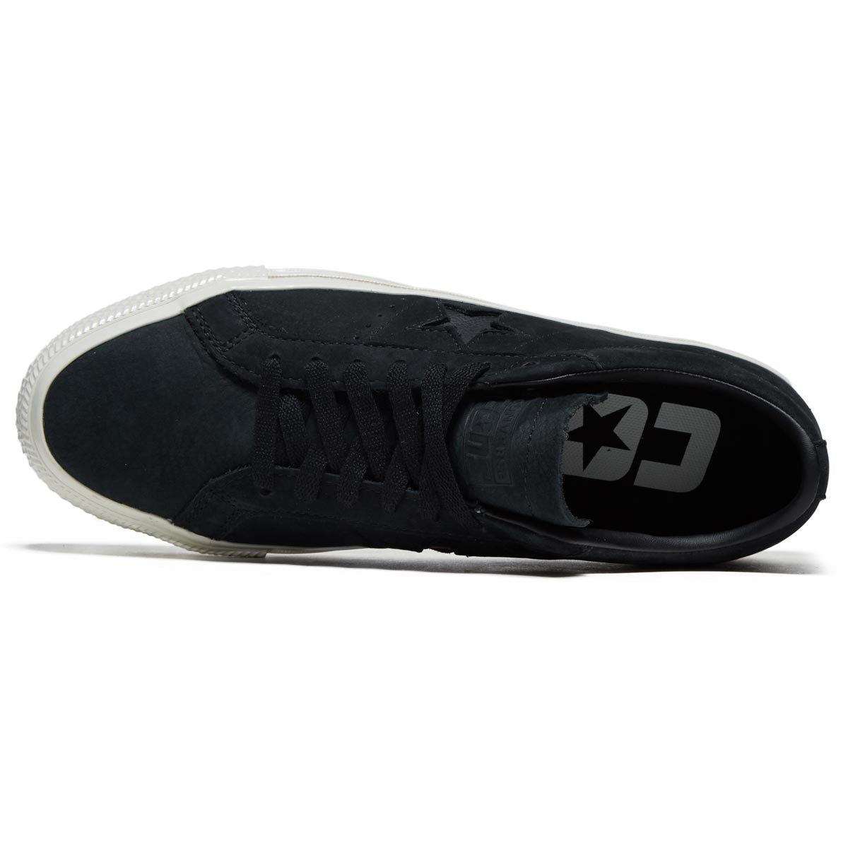 Converse One Star Pro Ox Shoes - Black/Black/Egret – Daddies Board Shop