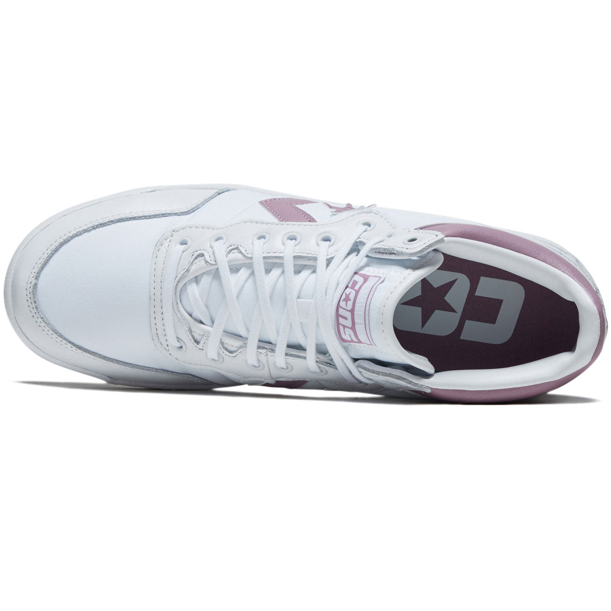 Converse Fastbreak Pro Mid Shoes - White/Orchid Dust/White – Daddies Board Shop