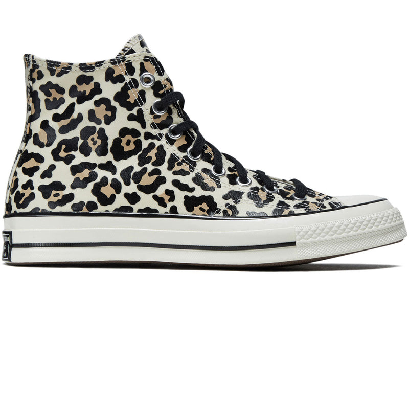 Converse Chuck 70 Hi Shoes - Glow In The Dark Egret/Light Fawn/Black