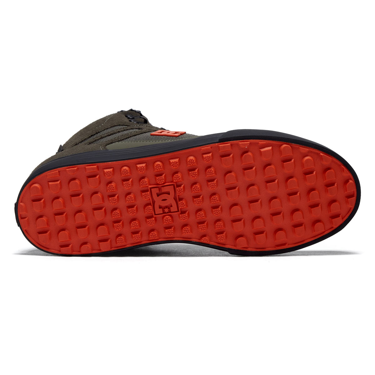 DC Pure High-Top Wc Winter Shoes - Dusty Olive/Orange image 4