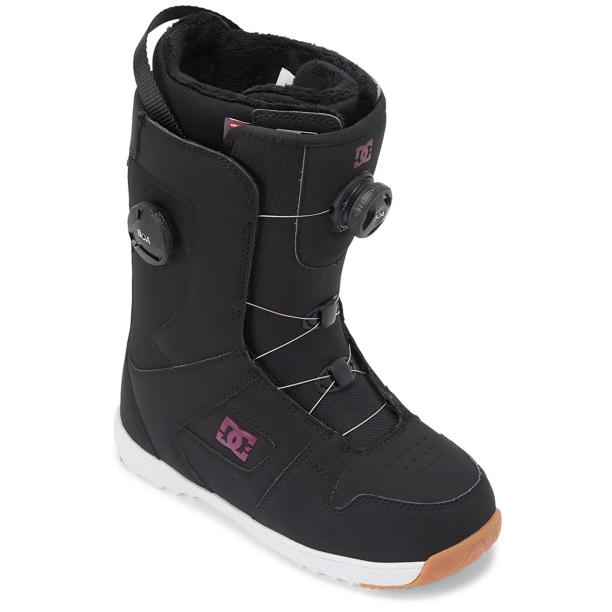 DC Womens Phase Boa Pro 2023 Snowboard Boots - Black/Purple image 3