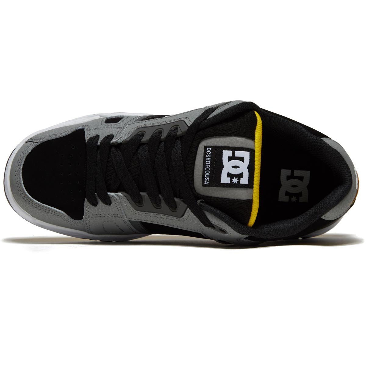 DC Stag Shoes - Grey/Yellow – Daddies Board Shop